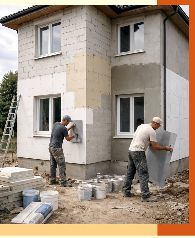 Утепление дома из газобетона в Лангепасе от 4242 руб./м² — заказать у ТепломастерЛнг
